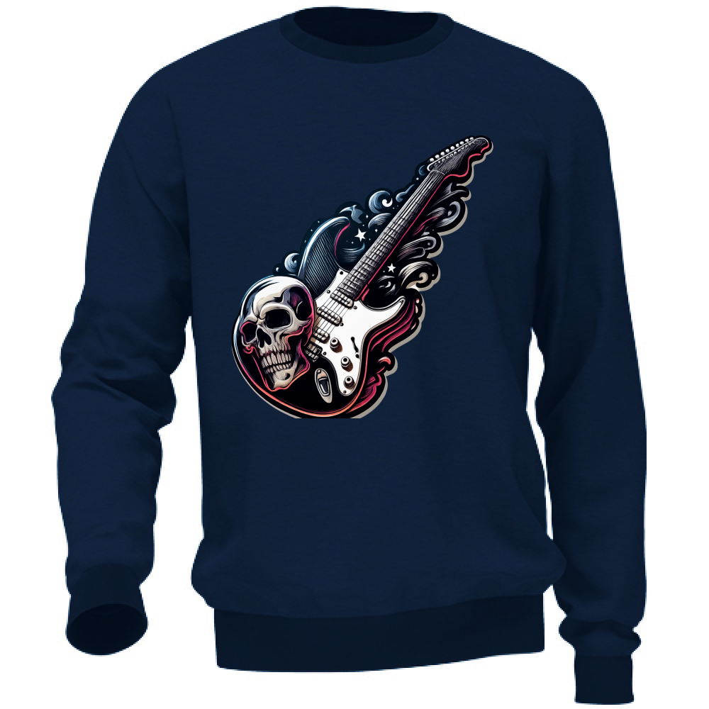 Felpa Unisex linea chitarra rock