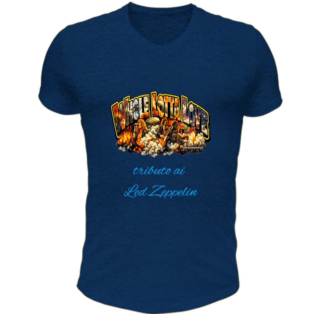 T-Shirt Unisex Scollo V linea Whole lotta love