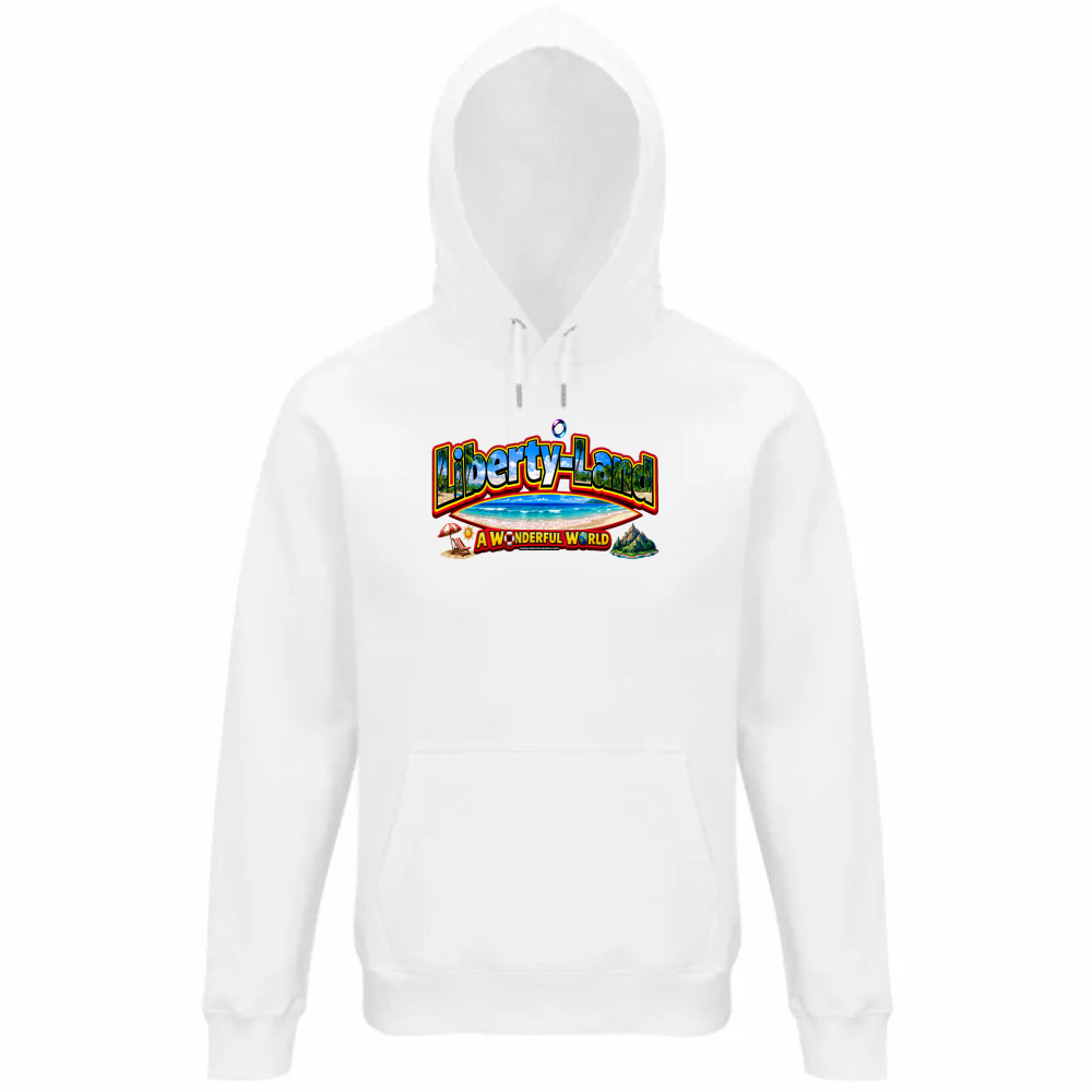 Felpa Organica Unisex Cappuccio T-Shirt Un Mondo Migliore