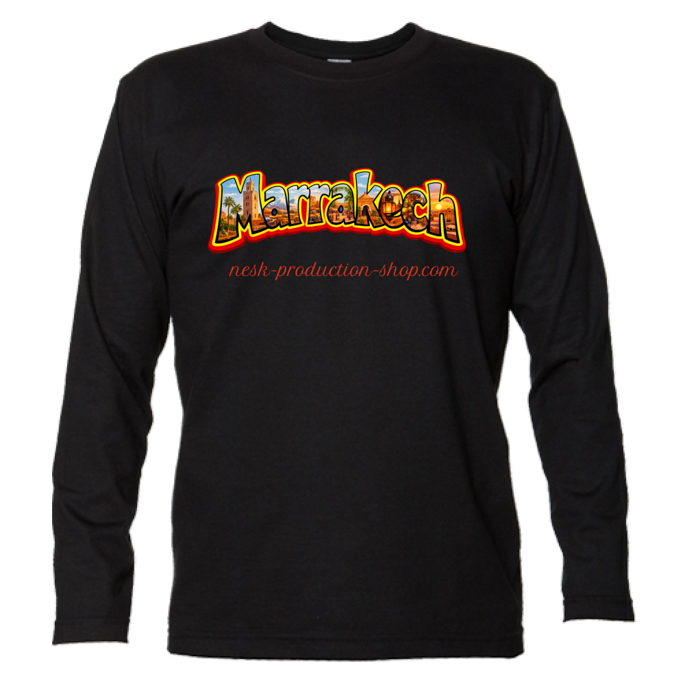 T-Shirt Unisex Manica Lunga linea marrakech