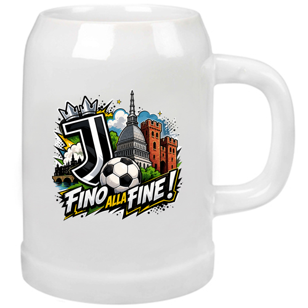 Boccale Birra linea Juve fino alla fine