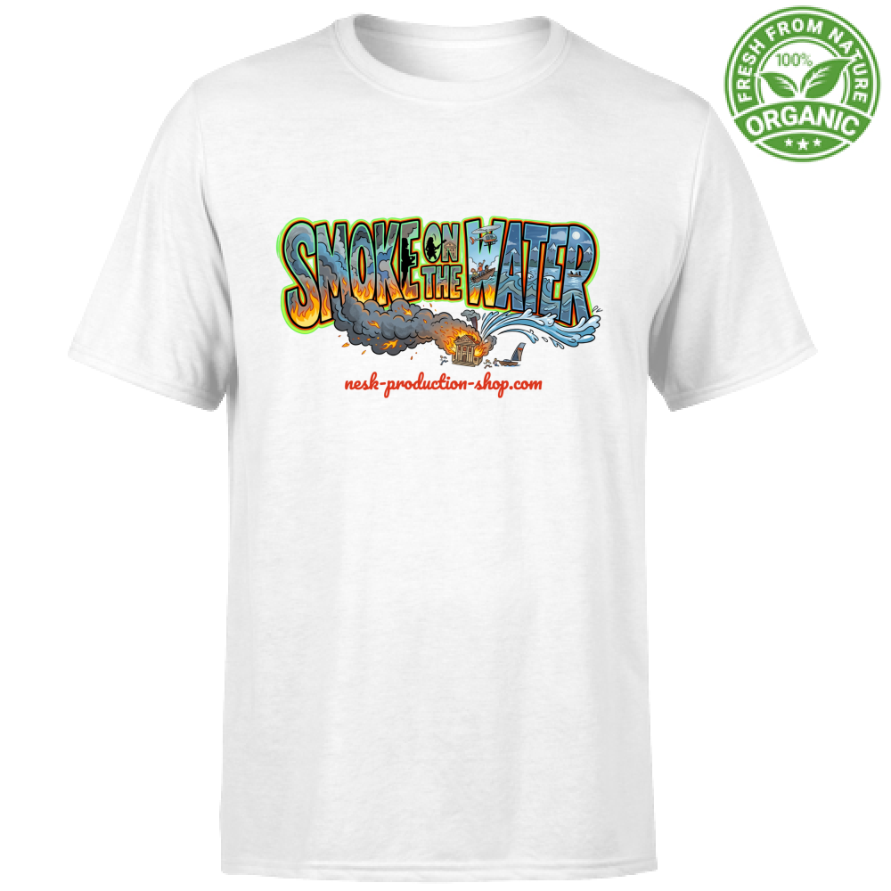 T-Shirt Unisex Organic linea smoke on the water