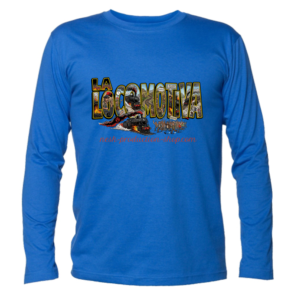 T-Shirt Unisex Manica Lunga linea la locomotiva