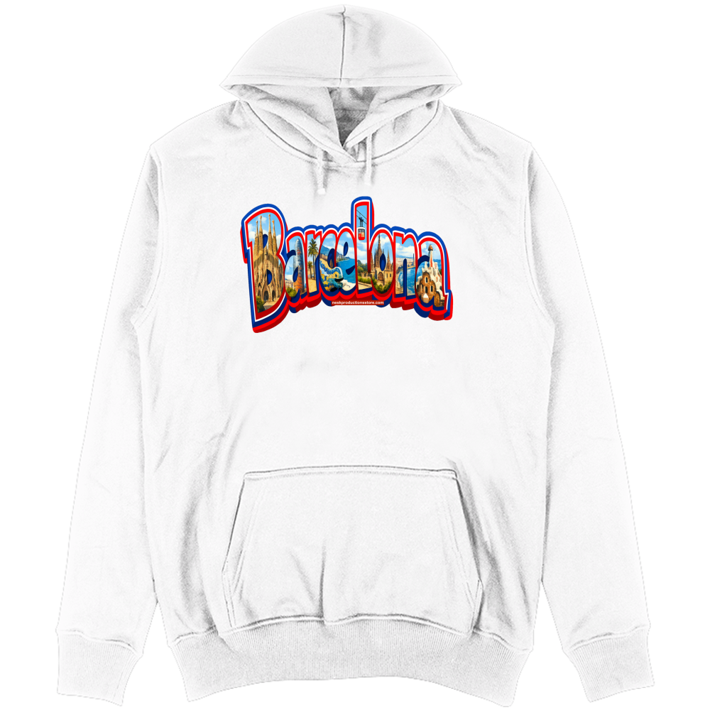 Felpa Unisex con Cappuccio linea Barcellona A