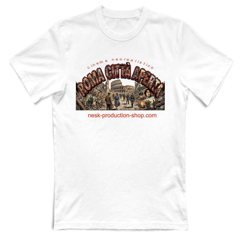 T-Shirt Unisex Large linea roma città aperta
