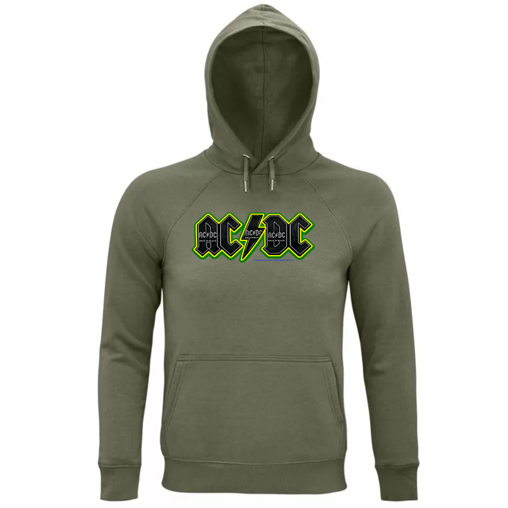 Felpa Organica Unisex Cappuccio linea AC/DC