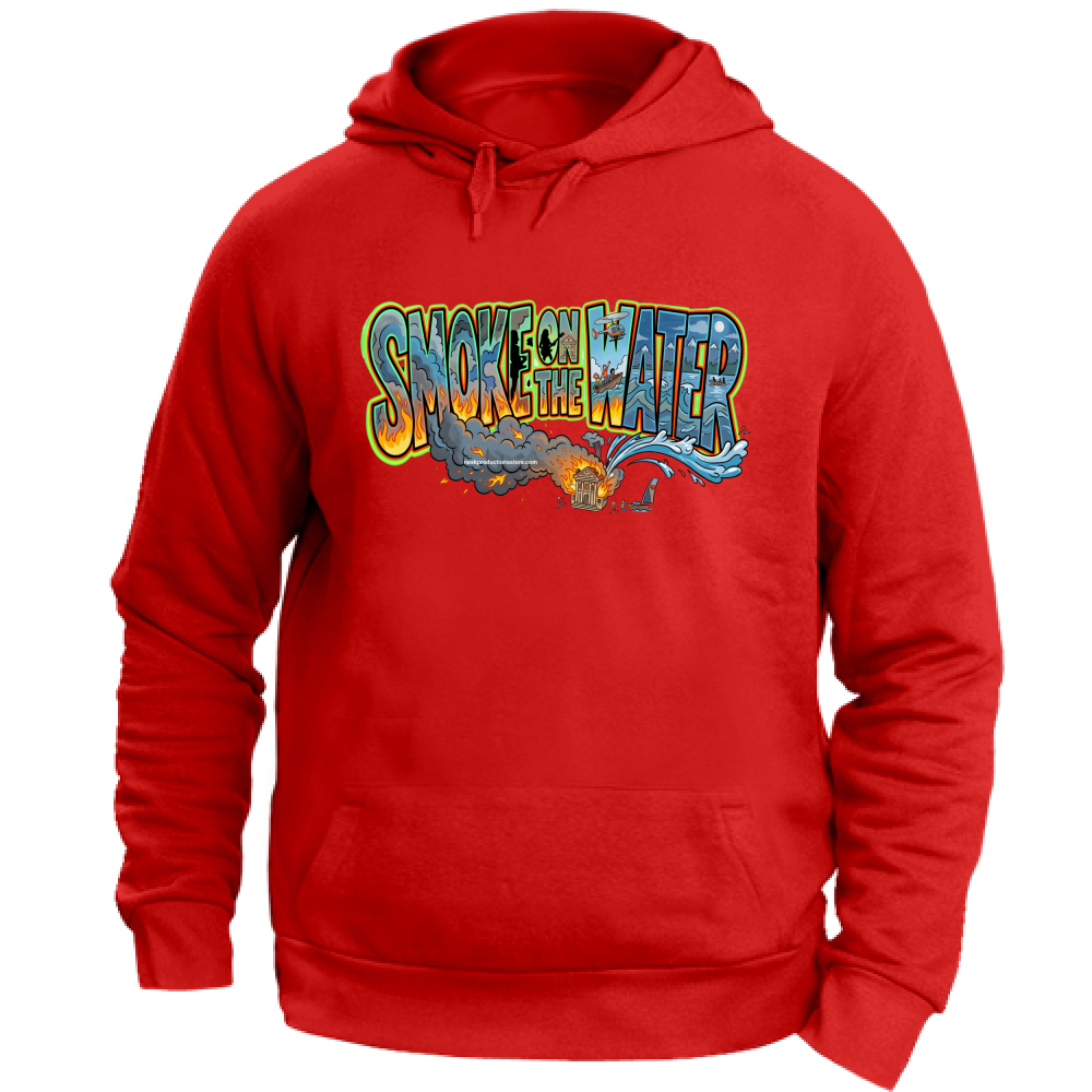 Felpa con Cappuccio Unisex Large linea smoke on the water A