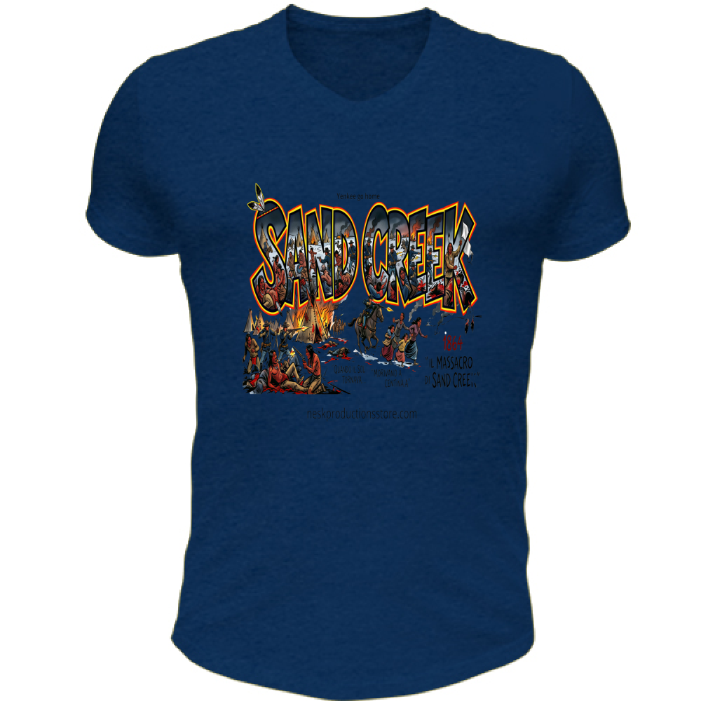 T-Shirt Unisex Scollo V linea Sand Creek 1A