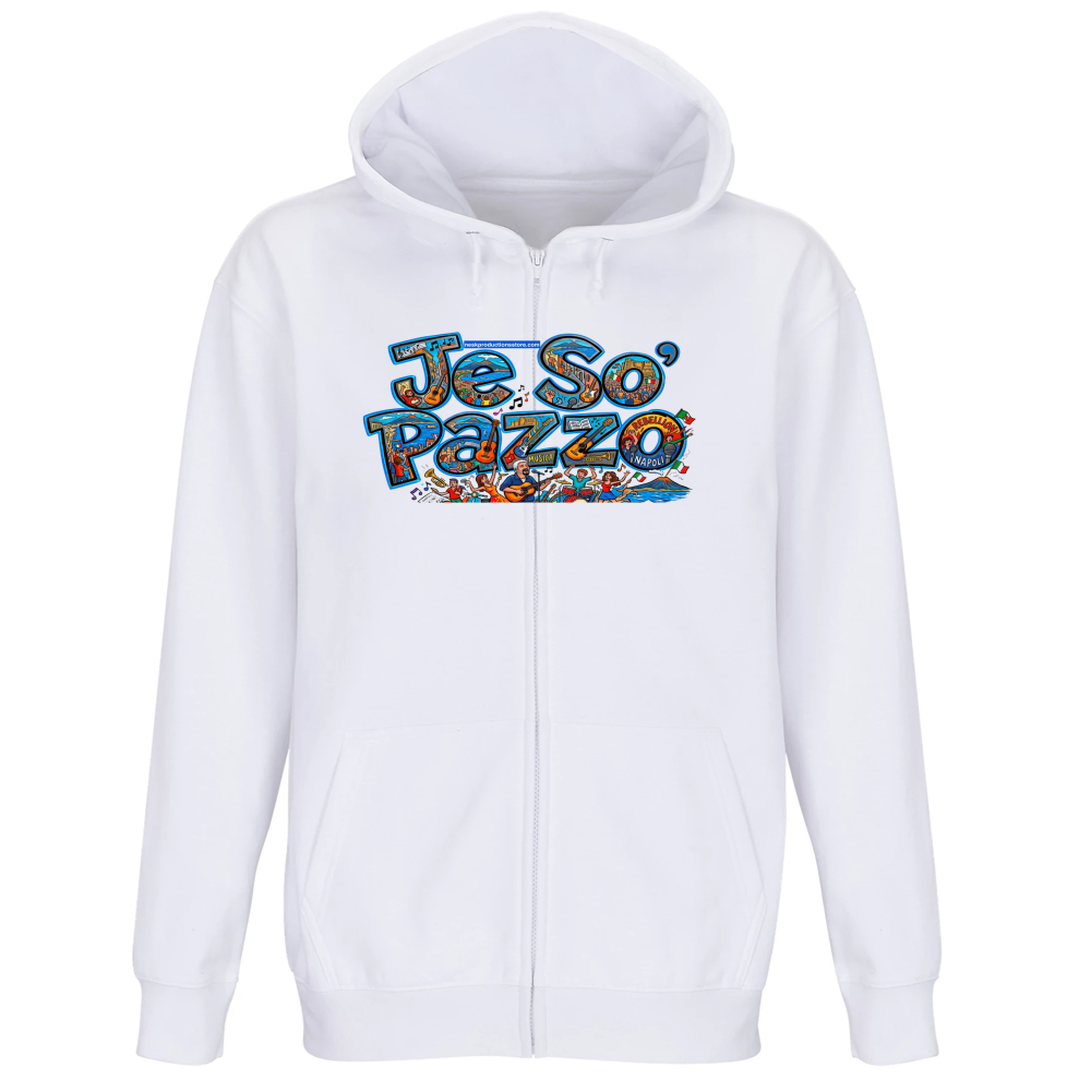 Felpa Premium Cappuccio Zip linea je so pazzo A