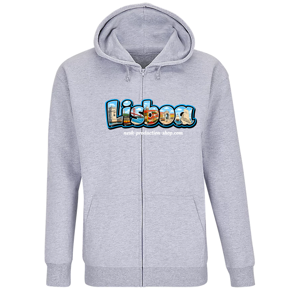Felpa Premium Cappuccio Zip linea lisboa