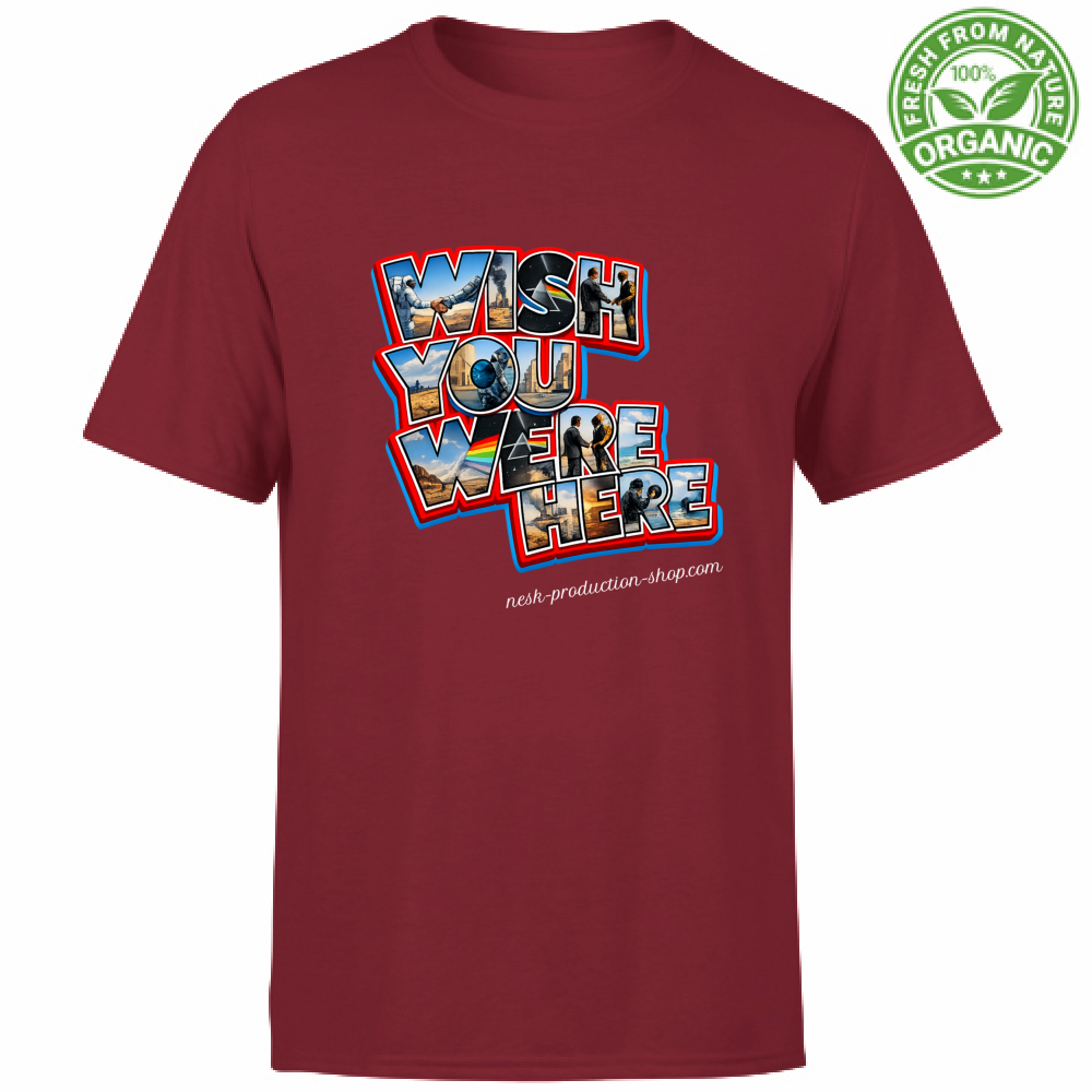 T-Shirt Unisex Organic linea wish you were here