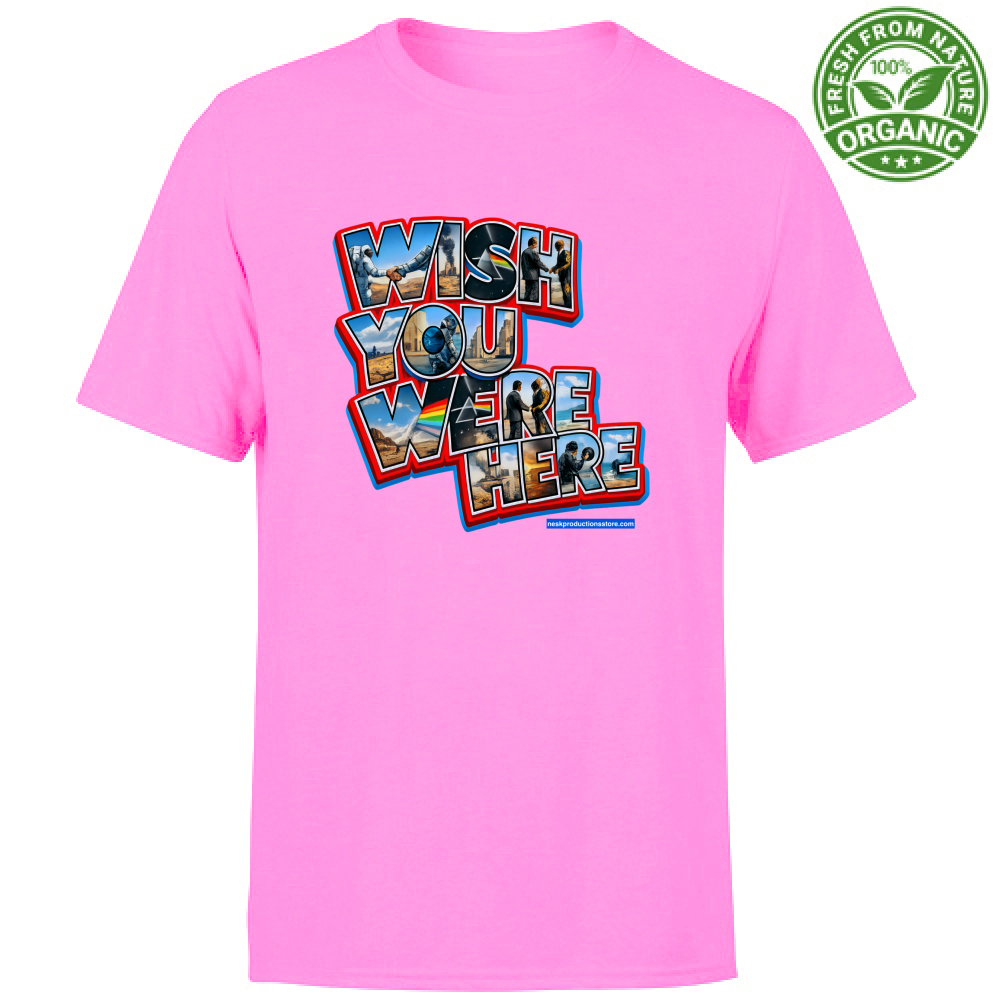 T-Shirt Unisex Organic linea wish you were here A