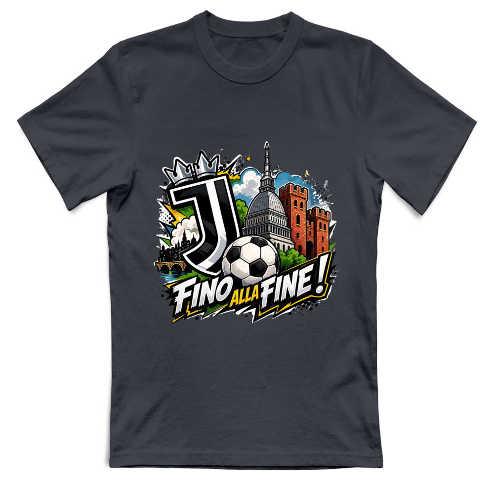 T-Shirt Unisex Large linea Juve fino alla fine