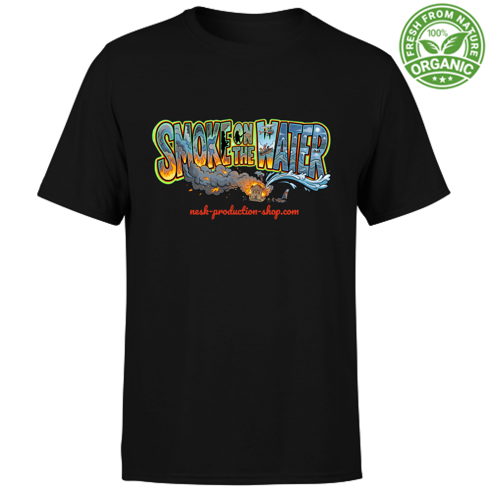T-Shirt Unisex Organic linea smoke on the water