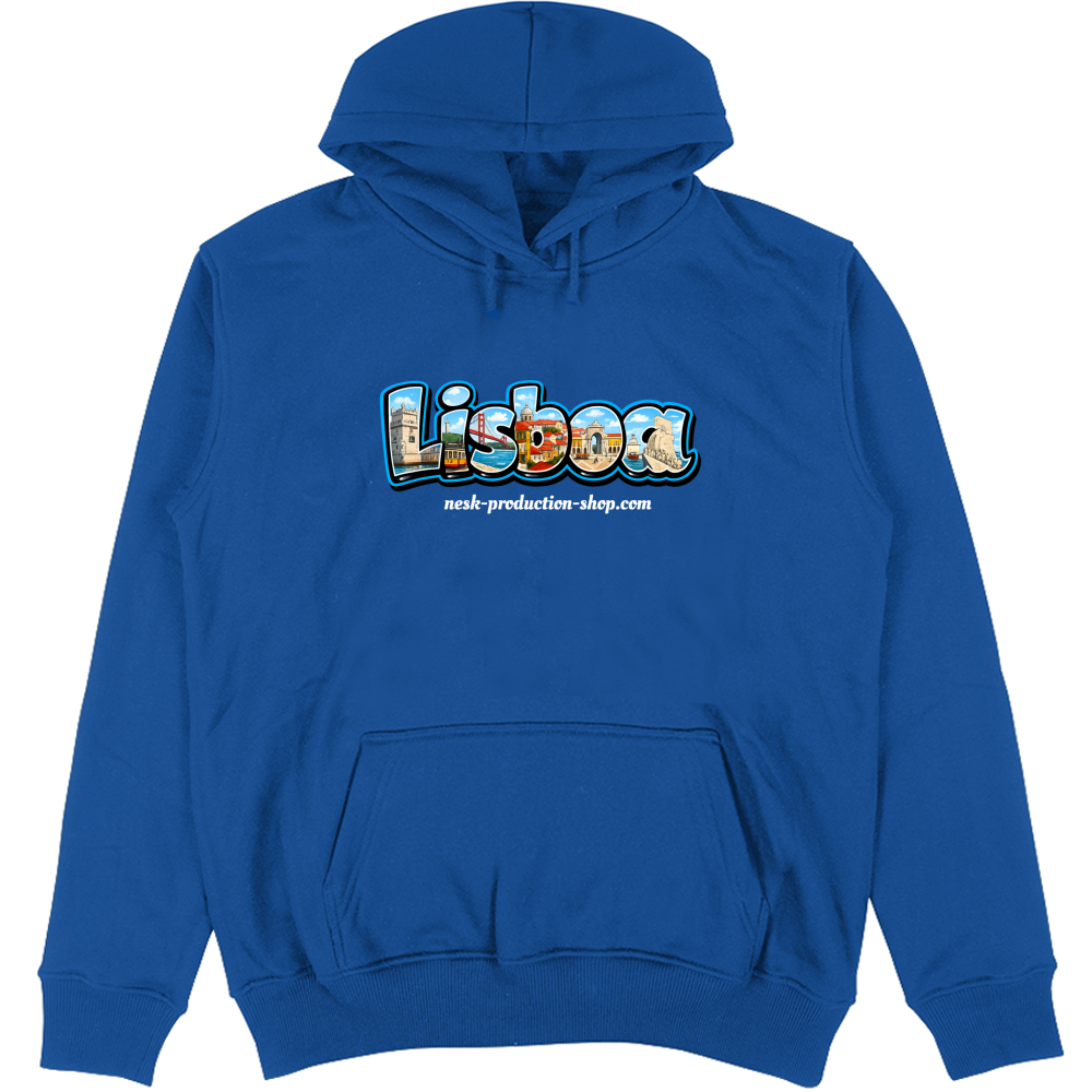 Felpa Unisex con Cappuccio linea lisboa